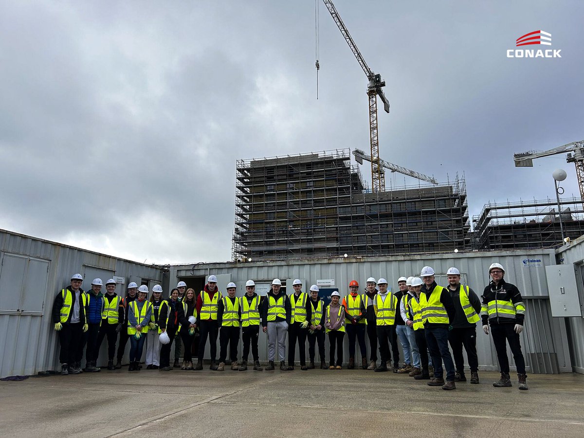 weareconack's tweet photo. We were delighted to welcome students and staff from Munster Technological University to our Marina Depot project in Cork recently. A big thank you to everyone who joined the visit and to our project partners Glenveagh Properties plc for supporting the day.
#Conack https://t.co/jVNCCWxHjH