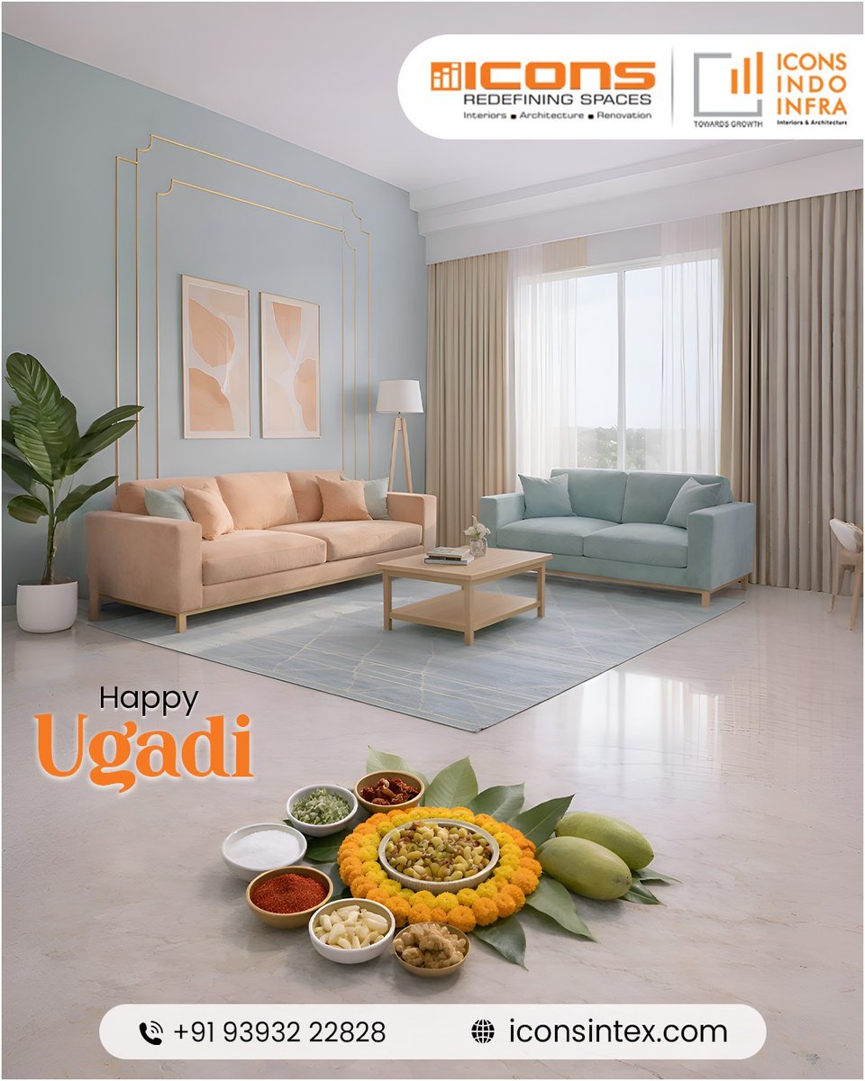 iconsintex's tweet photo. Happy Ugadi from ICONS INTEX
Celebrating new beginnings, new designs, and new dreams.
May your spaces be filled with happiness, harmony, and prosperity this year.

📞 Contact: +91 93932 22828
🌐 https://t.co/nu28XxGfyP

#Ugadi #IconsIntex #InteriorDesigners #UgadiCelebrations https://t.co/oWSZBwl0VX