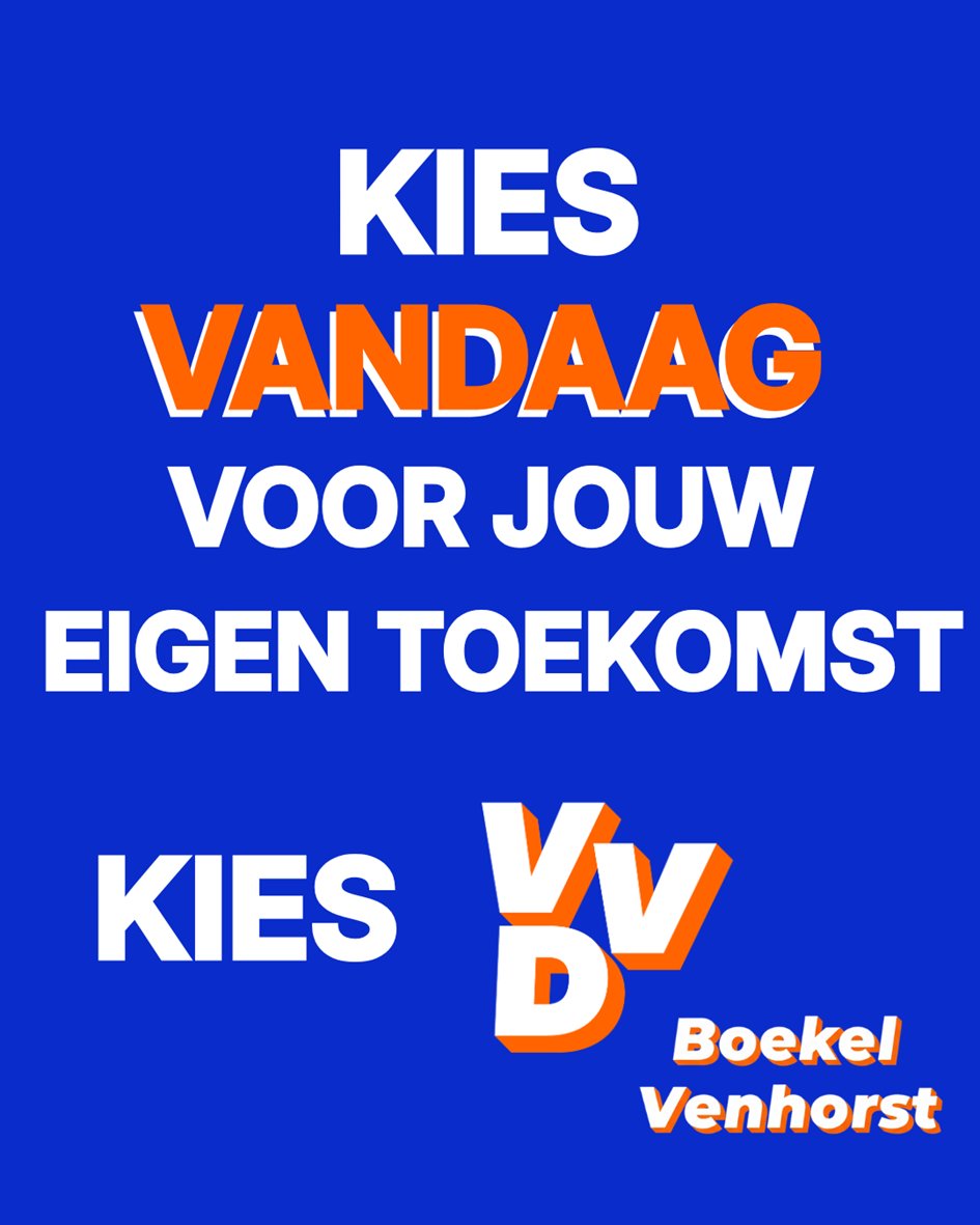 Het is zover: de stembureaus zijn geopend! 🗳️Vandaag bepaal jij de koers van onze mooie gemeente. Laat deze kans niet liggen en kies voor een krachtig Boekel en Venhorst. Jouw stem maakt het verschil. Tot straks bij de stembus! 🧡💙#boekel #venhorst #deremeraf #VVD #GR26