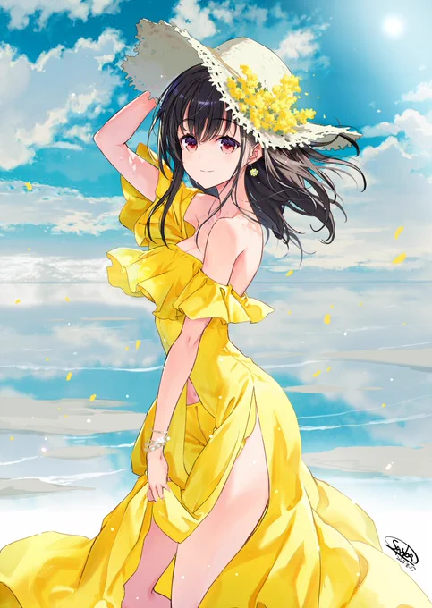 ありがとうございます。 近年はこう言う女の子も描いております。 #見つけてくれてありがとう祭開幕