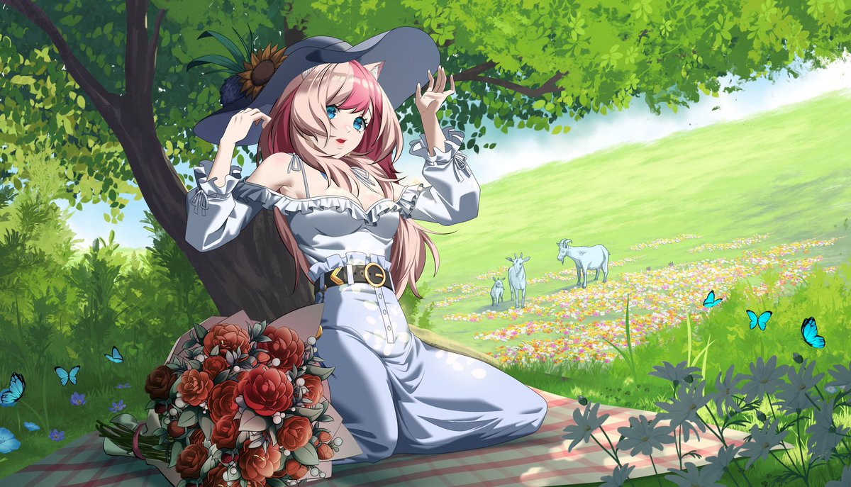 Meow! Look at this pretty art of leuna!😍
🎨Art : <a href="/makofiislatte/">Makofi Islatte Studio</a> 
#LeunaArt