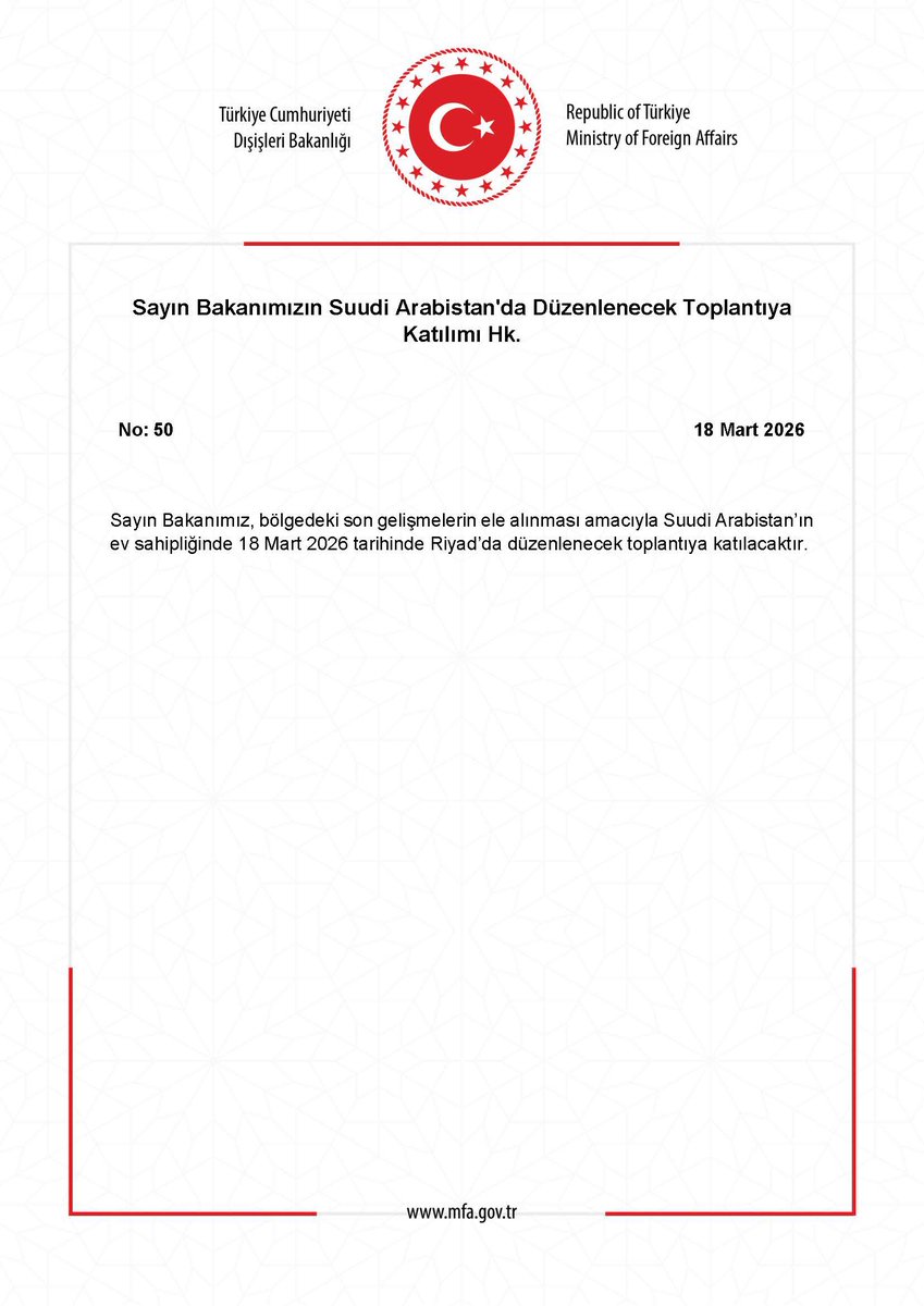 T.C. Dışişleri Bakanlığı tweet media