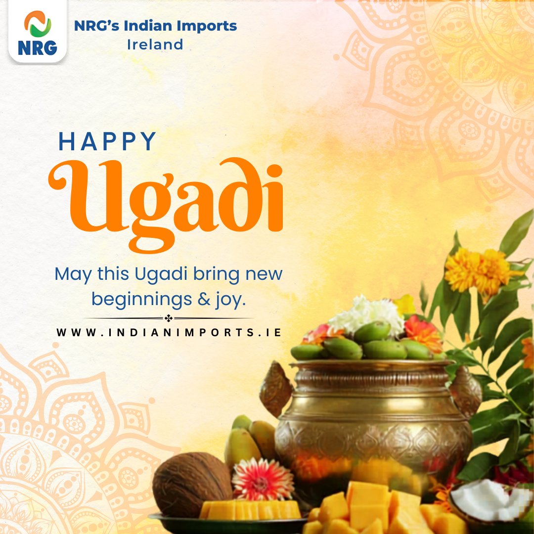 indianimports's tweet photo. May this Ugadi bring fresh beginnings, joy, and prosperity to you and your loved ones. 🌿✨ Wishing you a bright and happy festive season!
.
#Ugadi #Ugadi2026 #UgadiFestival #NewBeginnings  #NRGIndianImports #Importer #IndianImports #FoodImporter #FMCG #FMCGProducts https://t.co/EGnk5nzuV9