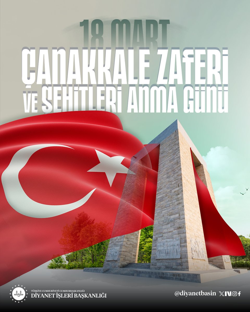 Diyanet İşleri Başkanı Prof. Dr. Safi Arpaguş:

“Aziz milletimizin tarihe altın harflerle kaydettiği Çanakkale Zaferi’nin 111’inci yıl dönümünü tebrik ediyorum. Başta Gazi Mustafa Kemal Atatürk olmak üzere bütün kahramanlarımızı şükranla yâd ediyorum. Tarihin her safhasında