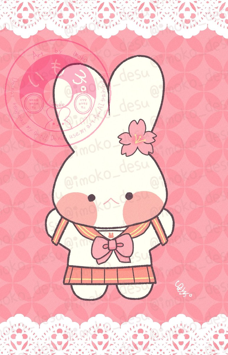 IMOKO_desu's tweet photo. うさぎのぽにちゃんですꪔ̤ ̖́-
食べることと
綺麗なものが大好きな子です♡
(再掲)
#ゆるいイラスト
#illustration 
#絵柄が好みっていう人にフォローされたい https://t.co/cXIGsuwLd7