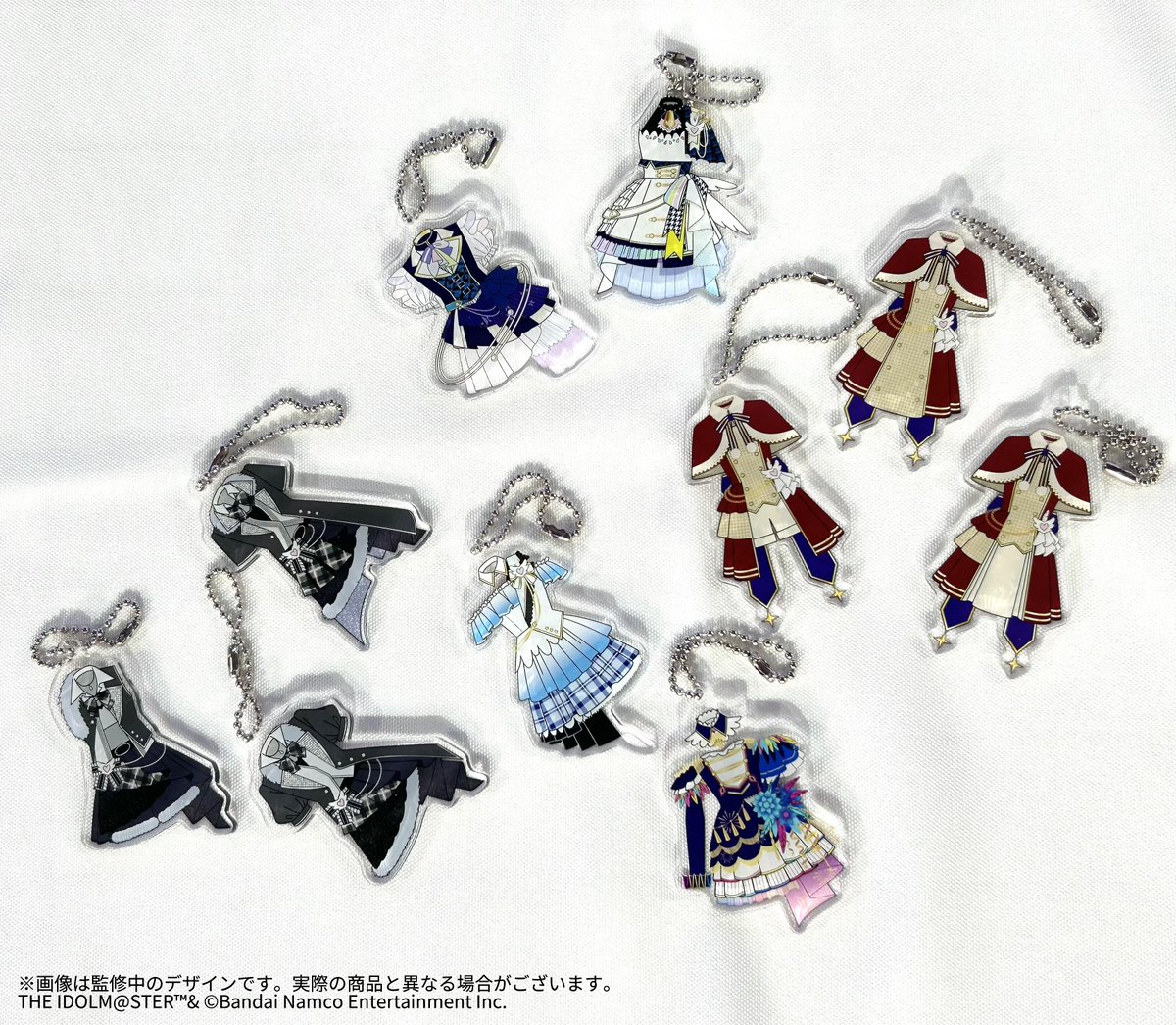 【シャニマス】衣装デザインアクリルキーホルダー3個セット シャニマス衣装展東京 グッズ好評発売中🎶 ＼ 明日朝より、 公式衣装