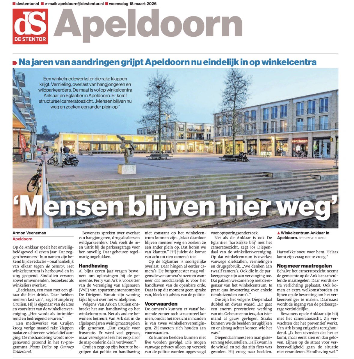 Westrik's tweet photo. Met je #veiligheid @gem_apeldoorn! 🙄
#GR26 #stemmen #gemeenteraadsverkiezingen #cameratoezicht #boa https://t.co/7u6941fGVv