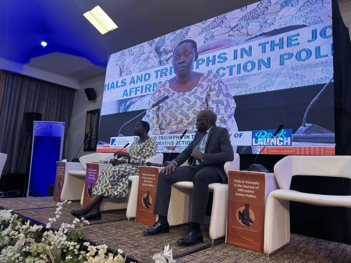 Fomwol256's tweet photo. We  joined hon. Alice Alaso and @KasUganda as they launched a masterpiece “Trials and Triumphs in the journey of Affirmative Action Politics”. This is a well documented journey of resilience and determination! @WinnieKiiza @NantongoBashra2 @AhurraIvan @mugishamuntu https://t.co/NquNL6RXpK