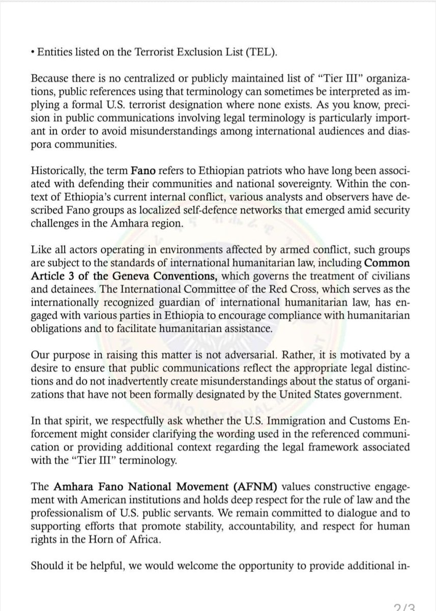 Amhara Fano National Movement tweet media