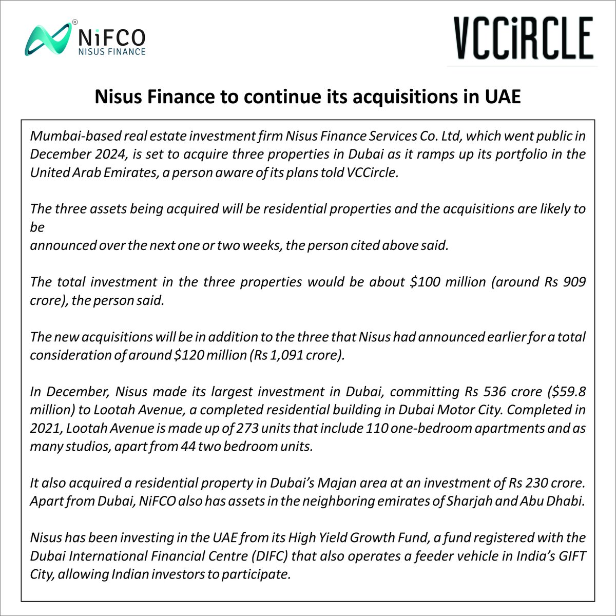 NisusFinance's tweet image. 𝐍𝐢𝐬𝐮𝐬 𝐅𝐢𝐧𝐚𝐧𝐜𝐞 𝐭𝐨 𝐜𝐨𝐧𝐭𝐢𝐧𝐮𝐞 𝐢𝐭𝐬 𝐢𝐧𝐯𝐞𝐬𝐭𝐦𝐞𝐧𝐭 𝐭𝐡𝐞𝐬𝐢𝐬 𝐢𝐧 𝐔𝐀𝐄 𝐛𝐮𝐭 𝐰𝐢𝐭𝐡 𝐚𝐝𝐝𝐢𝐭𝐢𝐨𝐧𝐚𝐥 𝐜𝐚𝐮𝐭𝐢𝐨𝐧𝐚𝐫𝐲 𝐜𝐨𝐯𝐞𝐧𝐚𝐧𝐭𝐬⁣
⁣
#NisusFinance #WeAreNiFCO #RealEstateInvestment #UAERealEstate #DubaiRealEstate ⁣