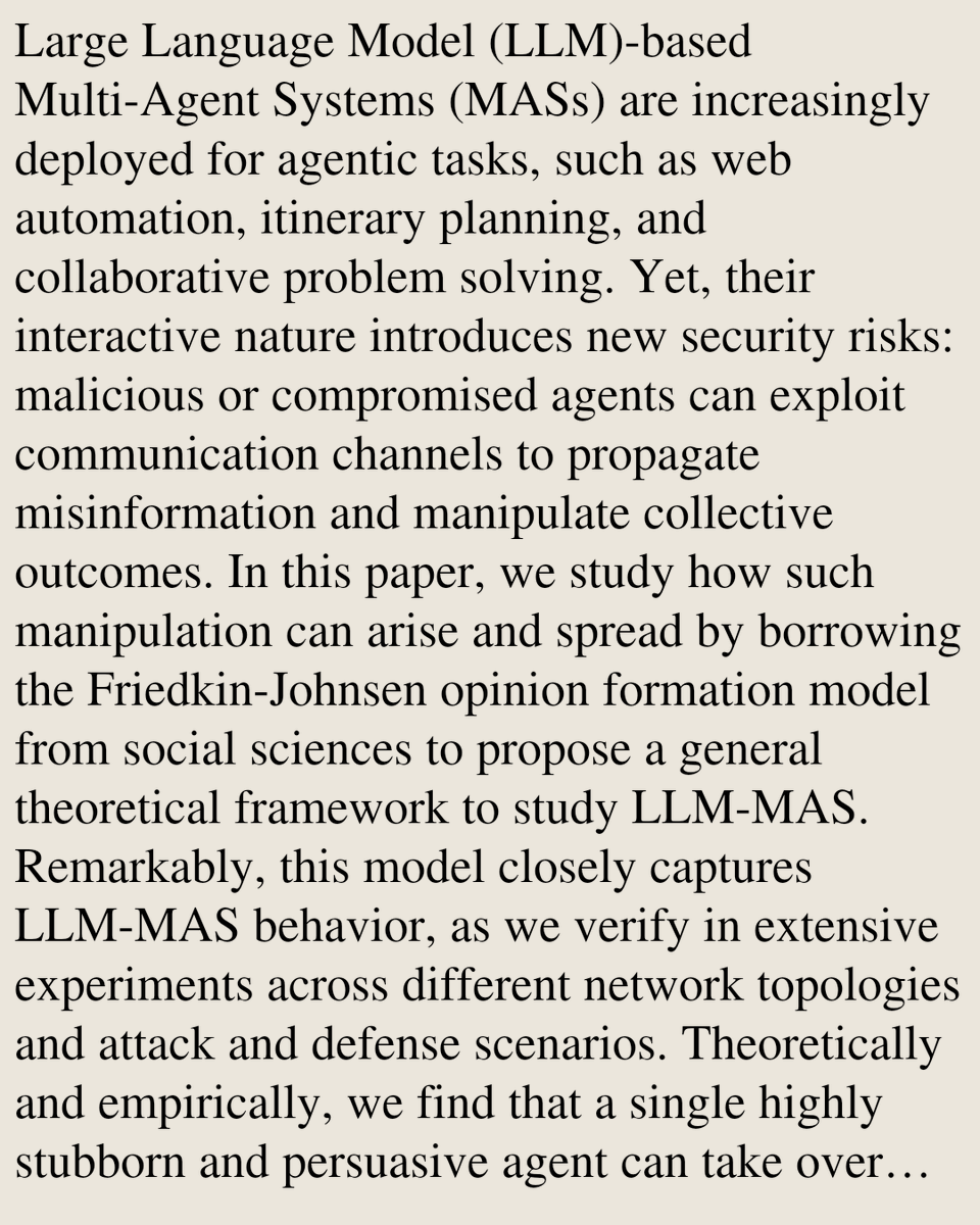 Multiagent Systems arXiv tweet media