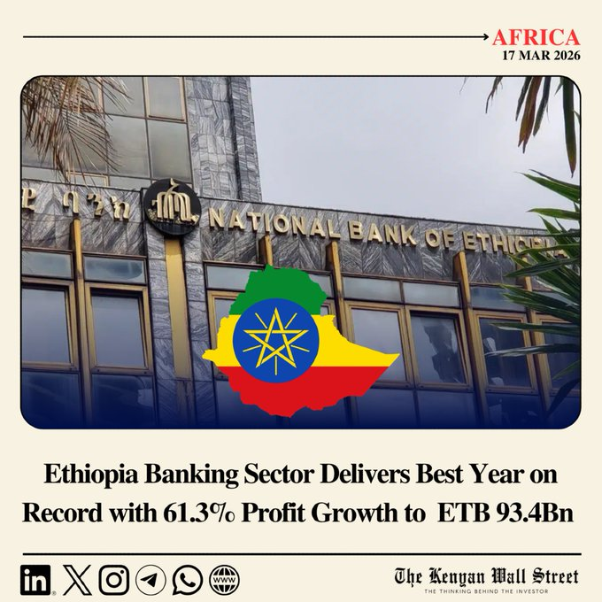 🇪🇹| Ethiopia’s commercial banking industry recorded its strongest year on record in the fiscal year ended June 2025, with net income rising sharply to ETB 93.4 Bn, up 61.3% YoY, as balance sheet expansion, stronger deposits, and improving asset quality drove sector profitability.
