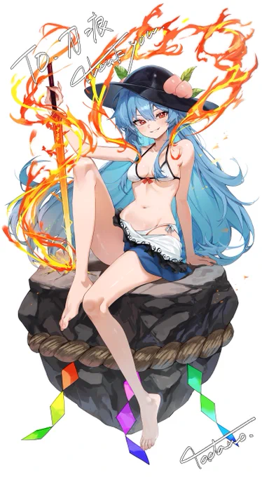 ご依頼で天子ちゃんを描きました