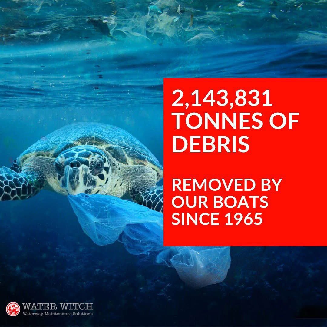 LWWworkboats's tweet image. @KeepBritainTidy estimate 2,900,000 mammals die each year as a result of being trapped in litter. Harder to estimate marine animals but over 100,000 found dead in the UK last year.  Our #trashskimmer vessels remove #marinelitter that kills wildlife.!  waterwitch.com
