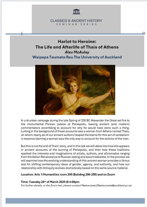 Australasian Classical Reception Studies Network tweet media