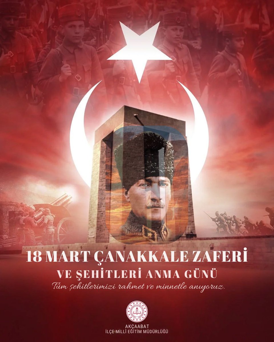 AkcaabatIlceMEM's tweet photo. 18 Mart’ta Çanakkale’yi geçilmez kılan kahramanlarımızı rahmet ve minnetle anıyoruz. 🇹🇷
#18MartÇanakkaleZaferi

@tcmeb @Yusuf__Tekin @hasan_uygun91 https://t.co/aKcoYj4Z7H