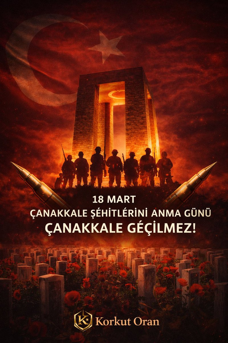 korkutoran's tweet photo. Çanakkale zaferinin yıl dönümünde, başta Gazi Mustafa Kemal ATATÜRK olmak üzere, tüm şehitlerimizi rahmetle anıyorum.
ÇANAKKALE GEÇİLMEZ
#ÇanakkaleGeçilmez https://t.co/Jk80RtxGAE