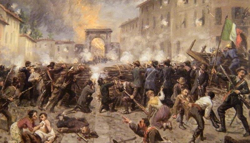 18 marzo 1848
Iniziano le cinque giornate di Milano: il popolo insorge contro gli austriaci di Radetzky