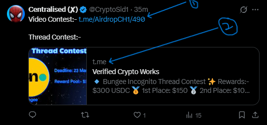 Centralised (✘) tweet media