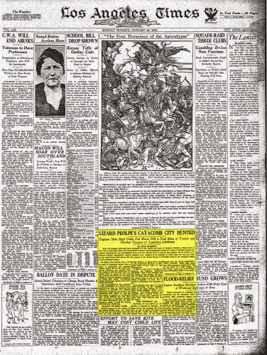 Frightlens_'s tweet image. “Lizard People under LA?” 🛑

A 1934 report mentioned strange tunnels beneath the city…
Over time, it turned into a theory of a hidden ancient civilization.

No proof—just speculation.
Still… what was really found? 👀

#Frightlens #Mystery #LizardPeople