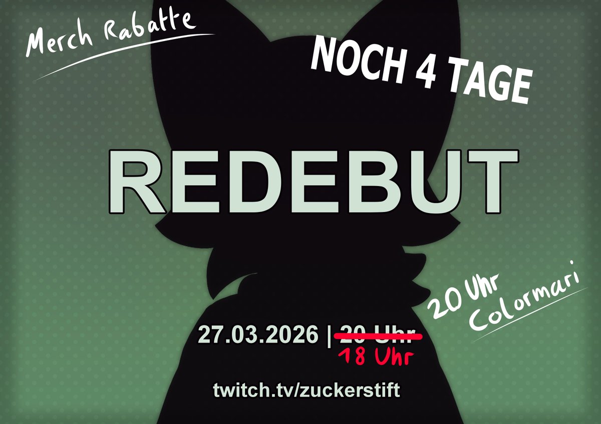 Zuckerstift✏️ReDebut 27.03.26 (Un-)Heilige Allianz tweet media