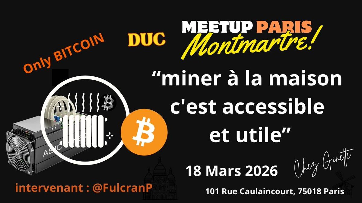 Bitcoin Paris Montmartre tweet media