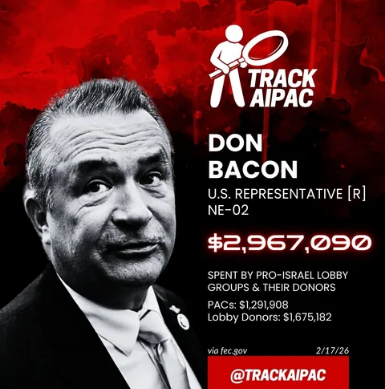 kburdman5's tweet photo. @MaxBlumenthal @RepDonBacon Bringing home the bacon. https://t.co/BOxXnn8RbI
