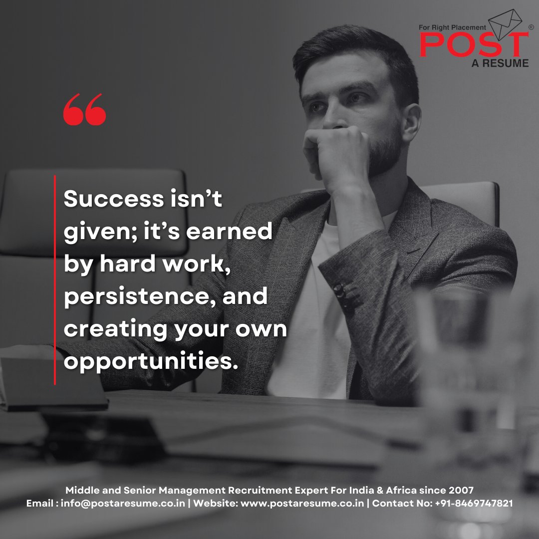 postaresume's tweet image. No shortcuts.
No overnight results.

Just hard work, consistency, and showing up every single day. 💪

Opportunities don’t come to you…
you create them. 🚀

💬 Comment “EARNED” if you believe in hard work .
#Successful #HardWorkPaysOff #PostAResume #VipulMmali #VipulTheWonderful