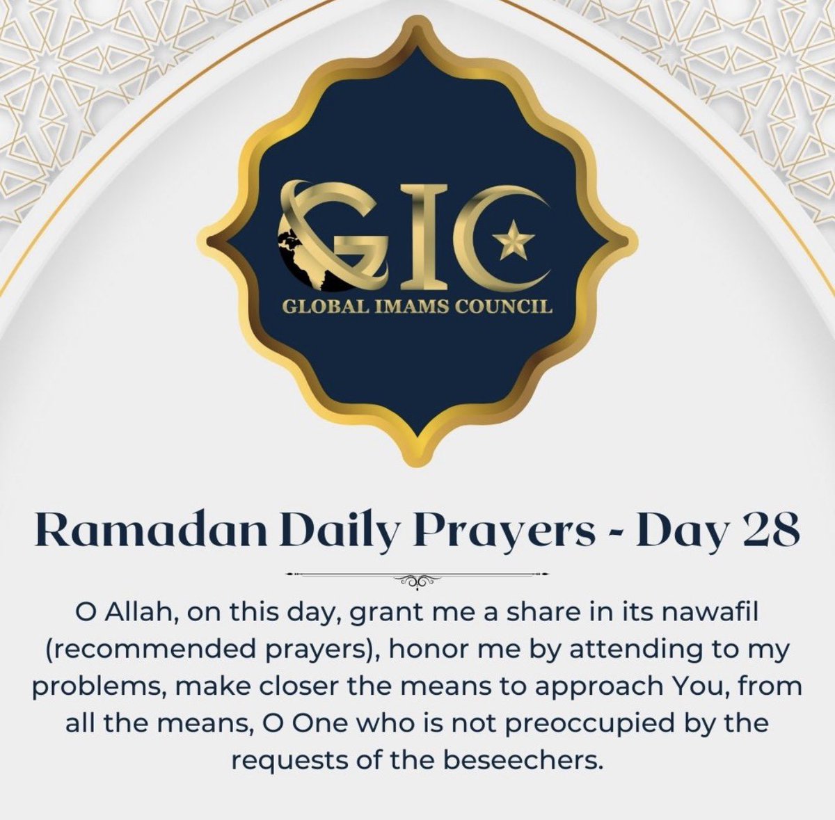 Global Imams Council (GIC) tweet media