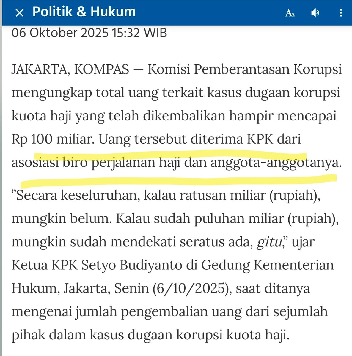 amrudinnejad_'s tweet photo. Faktanya aset Rp. 100 Miliar yang disita itu adalah milik Biro Travel https://t.co/l0TFr5WclO