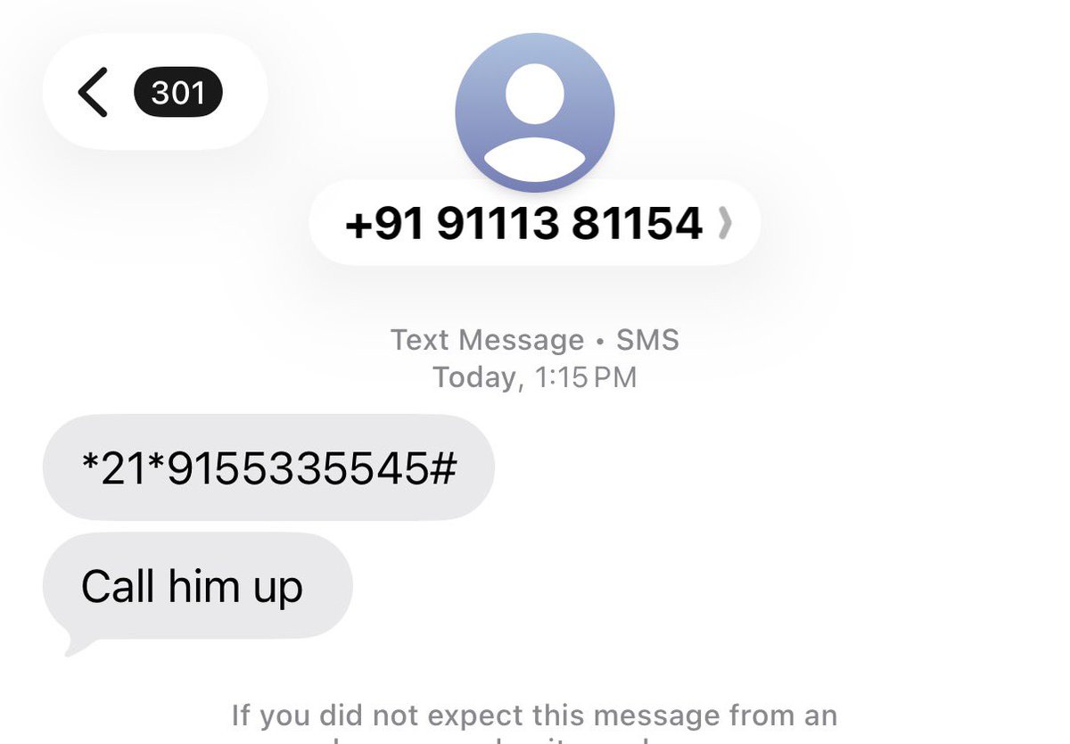 chintan2606's tweet photo. @Cyberdost @MahaCyber1 got a call from 9111381154, tells sending DTDC delivery man number in SMS who is waiting &amp; can’t find your address. Luckily I m aware to not call on such numbers. Pls take up this before else is robed.. https://t.co/ZL3SkSH2MT
