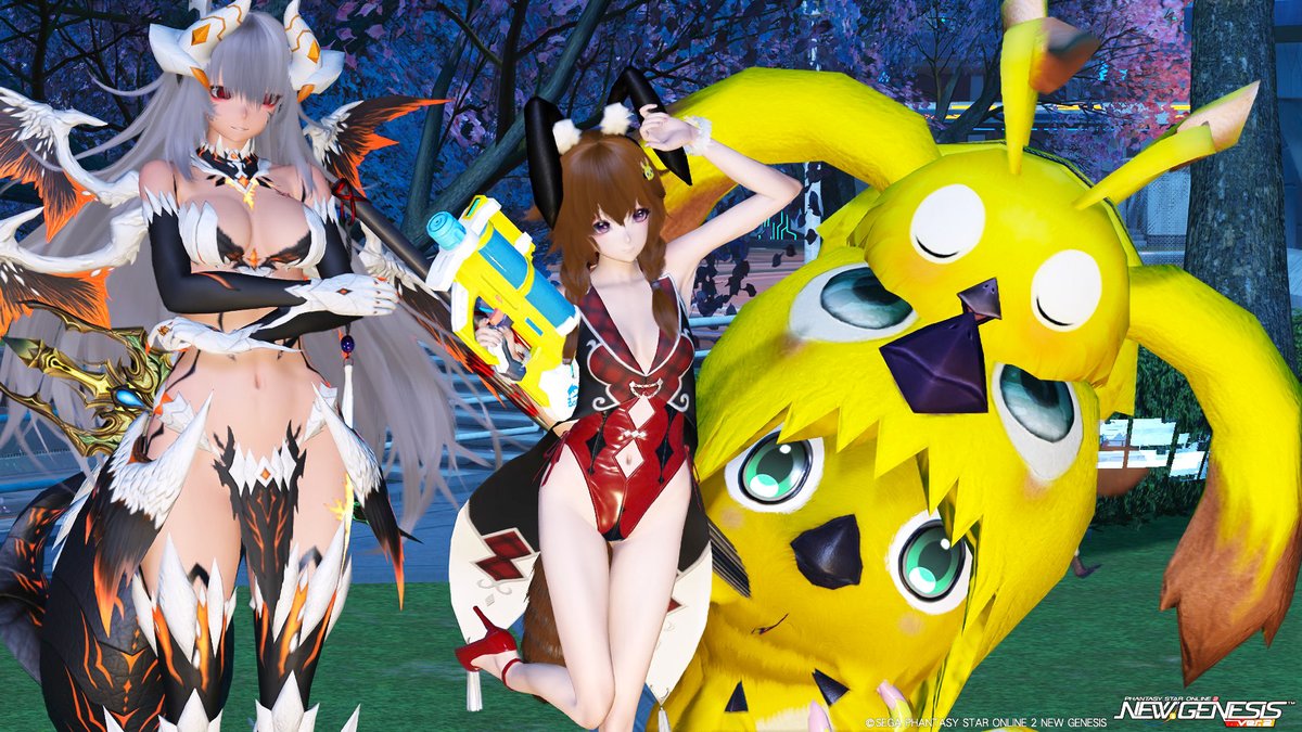 RappyShip9's tweet photo. フレンドと一緒に撮影！きゅきゅ #メンテの日なのでssを貼る #PSO2NGS https://t.co/98hccTIpjX