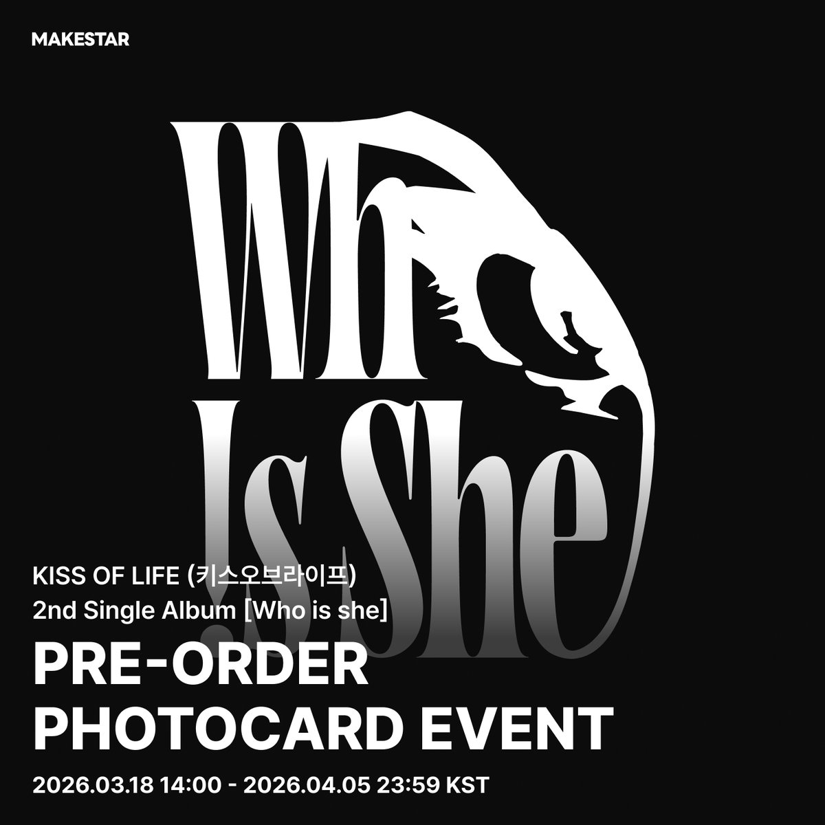 フォトカードイベント] KISS OF LIFE 2nd Single Album [Who is she