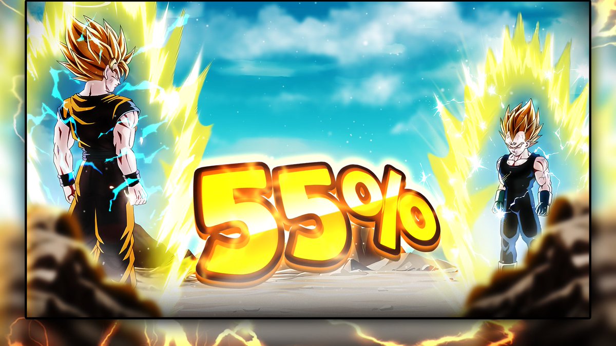 KaizerX_yt's tweet photo. THE GREATEST RIVALS DUO!! 
LR PHY Majin Vegeta and SSJ2 Goku 55% Thumbnail. 
Decided to make this as soon as I saw the shot during the reveals.

Any sort of support is highly appreciated. https://t.co/5VJBxRlO0w