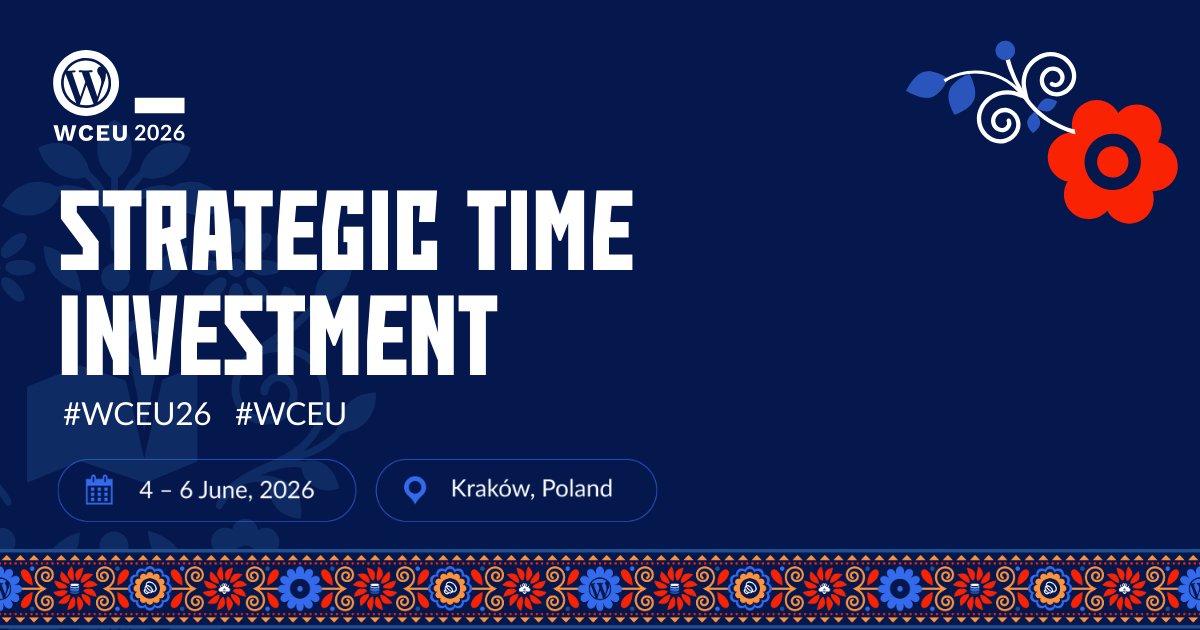 WordCamp Europe tweet media