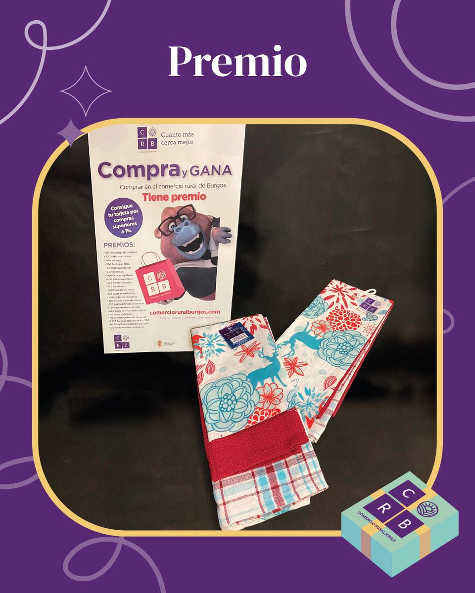 ComercioRural's tweet photo. Seguimos entregando premios!!🛒🛍️

🎁 Lote de embutidos
🎁 Paños de cocina

#compraygana #sorteo #comerciorural #comercioburgos #burgosrural #premios https://t.co/aqvtmwgD3I