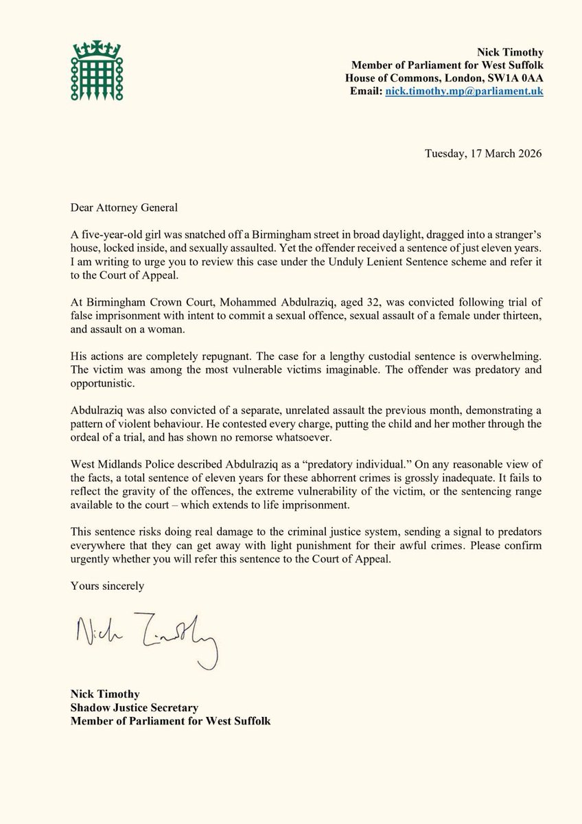 Nick Timothy MP tweet media