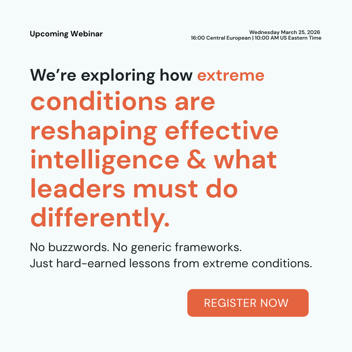 Comintelli's tweet photo. If your intelligence doesn’t drive action in real time, is it actually giving you a competitive edge?

In our upcoming webinar, we’re unpacking what real-world crisis leadership looks like and what businesses can learn from it.

Register Now: https://t.co/9zVMl3kUvm https://t.co/sVbNxAp19o