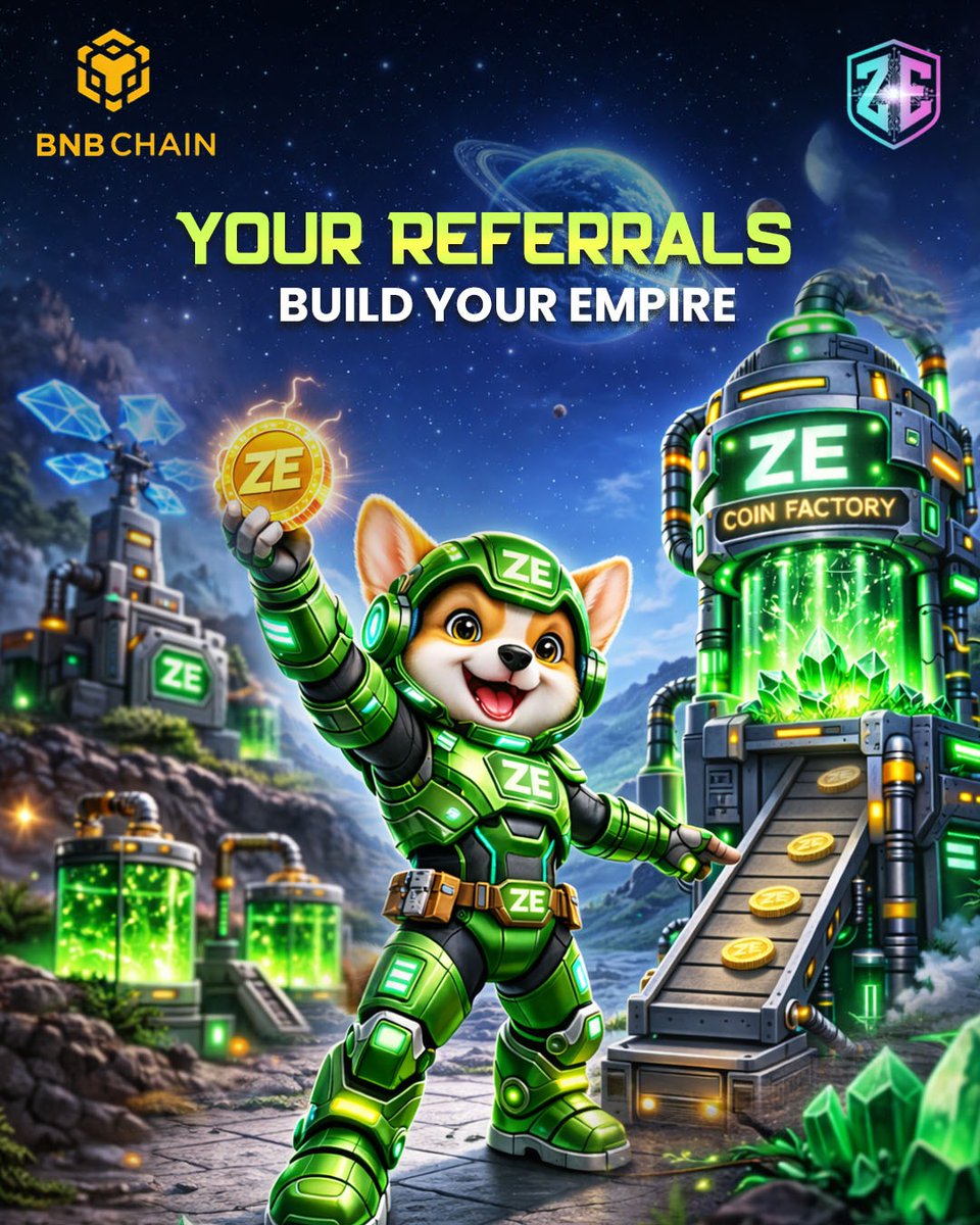YOUR REFERRALS BUILD YOUR EMPIRE! ZE Coin Factory is running nonstop ...