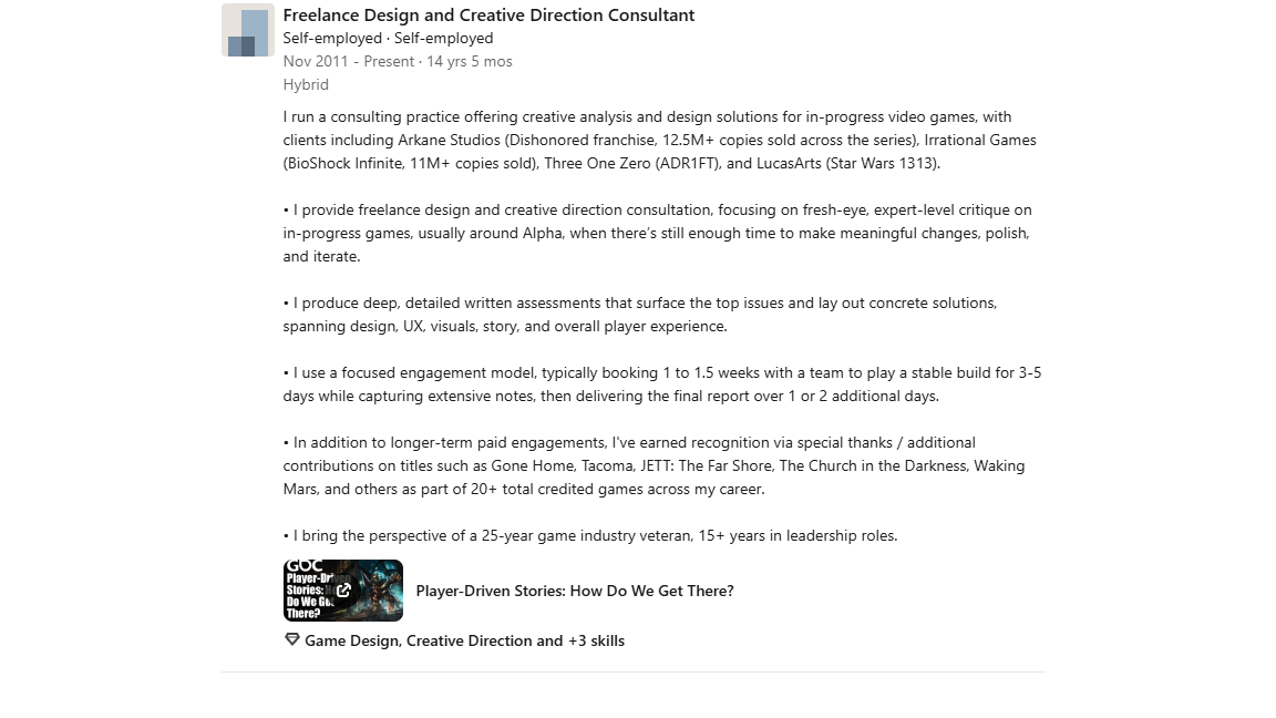 Dishonored franchise sold over 12.5 million copies