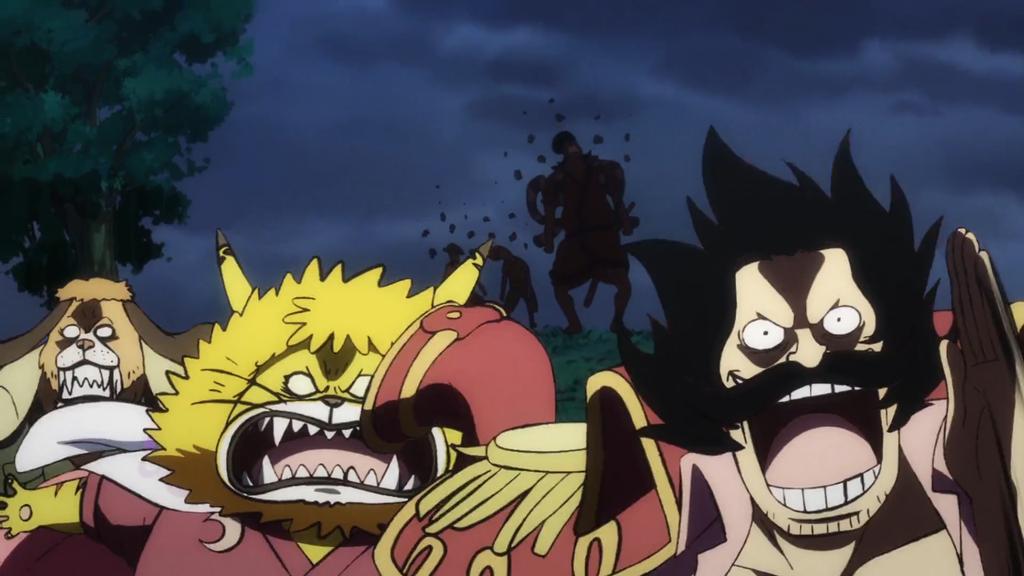 одэн и его сыновья шанкс и багги попали в затруднительную ситуацию, а роджер хохочет! да, я тоже, но всё же стыдно должно быть тебе, папаша-капитан!