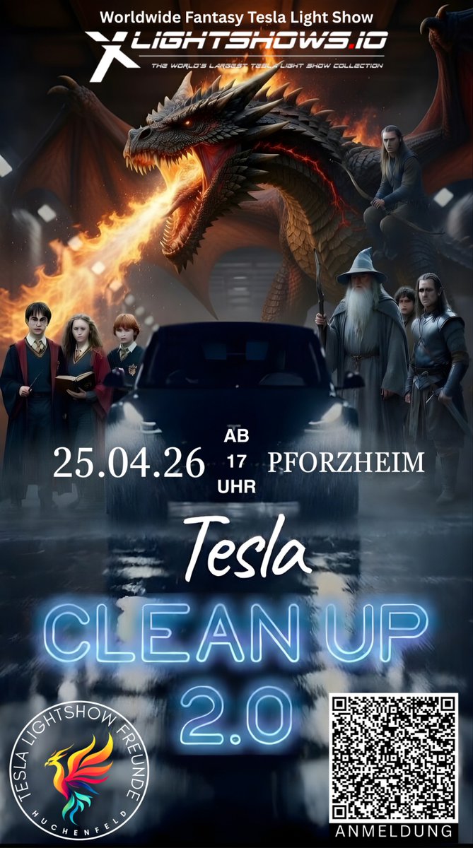 Tesla Lightshow Freunde Huchenfeld tweet media