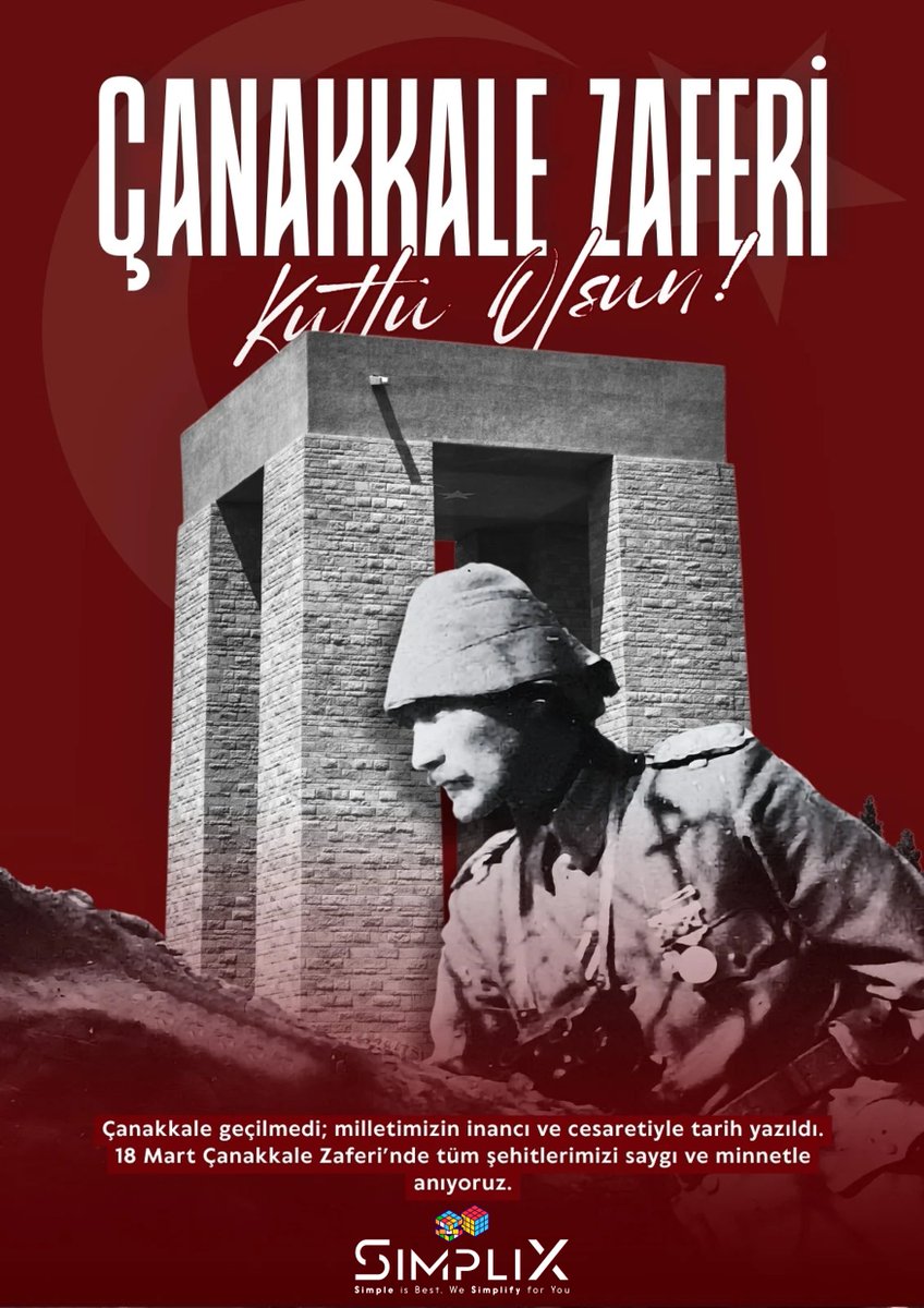 Simplix_TH's tweet photo. Başta Gazi Mustafa Kemal Atatürk olmak üzere Çanakkale’de destan yazan aziz şehitlerimizi rahmet, minnet ve saygıyla anıyoruz. https://t.co/X9sqeiUBIU