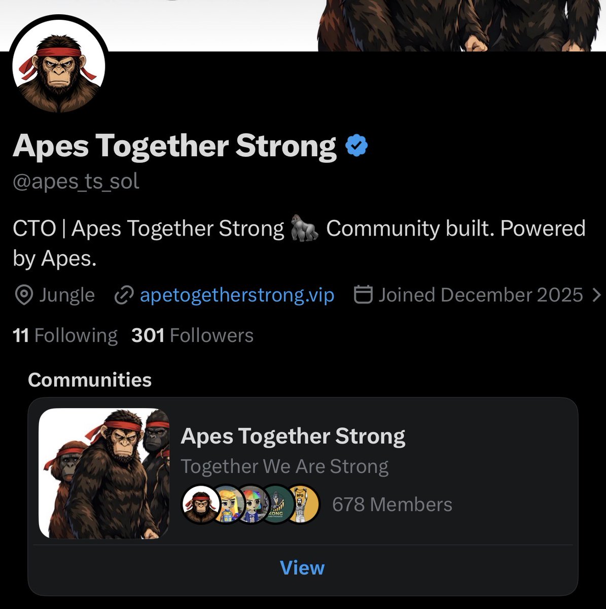 Apes Together Strong tweet media