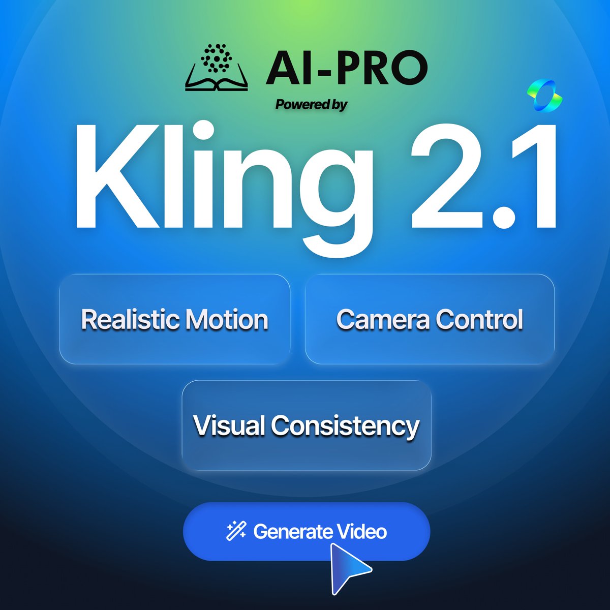 AITipsHQ's tweet photo. Bring your wildest ideas to life in seconds with Kling 2.1 inside AI-PRO. Generate stunning, high-definition videos from just a text prompt. No crew. No camera. Just pure creativity.

Get instant access NOW
👉 https://t.co/Mtlu4PSKuC

#Kling21 #AIVideo #AIPRO #VideoGeneration #CreatorsOfInstagram #AITools #FutureOfContent