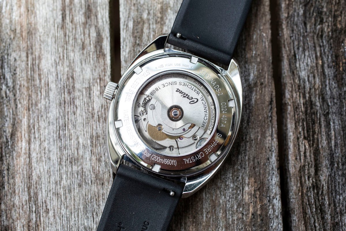 XcellentWatches's tweet image. 🆕 #Certina DS-2

La réédition d'une icône 🐢

Le boitier tonneau de 40mm en acier accueille le calibre auto Powermatic 80.11 offrant 80h de Rdm

L'étanchéité est fixée à 200m 🤿

💶 1 010€