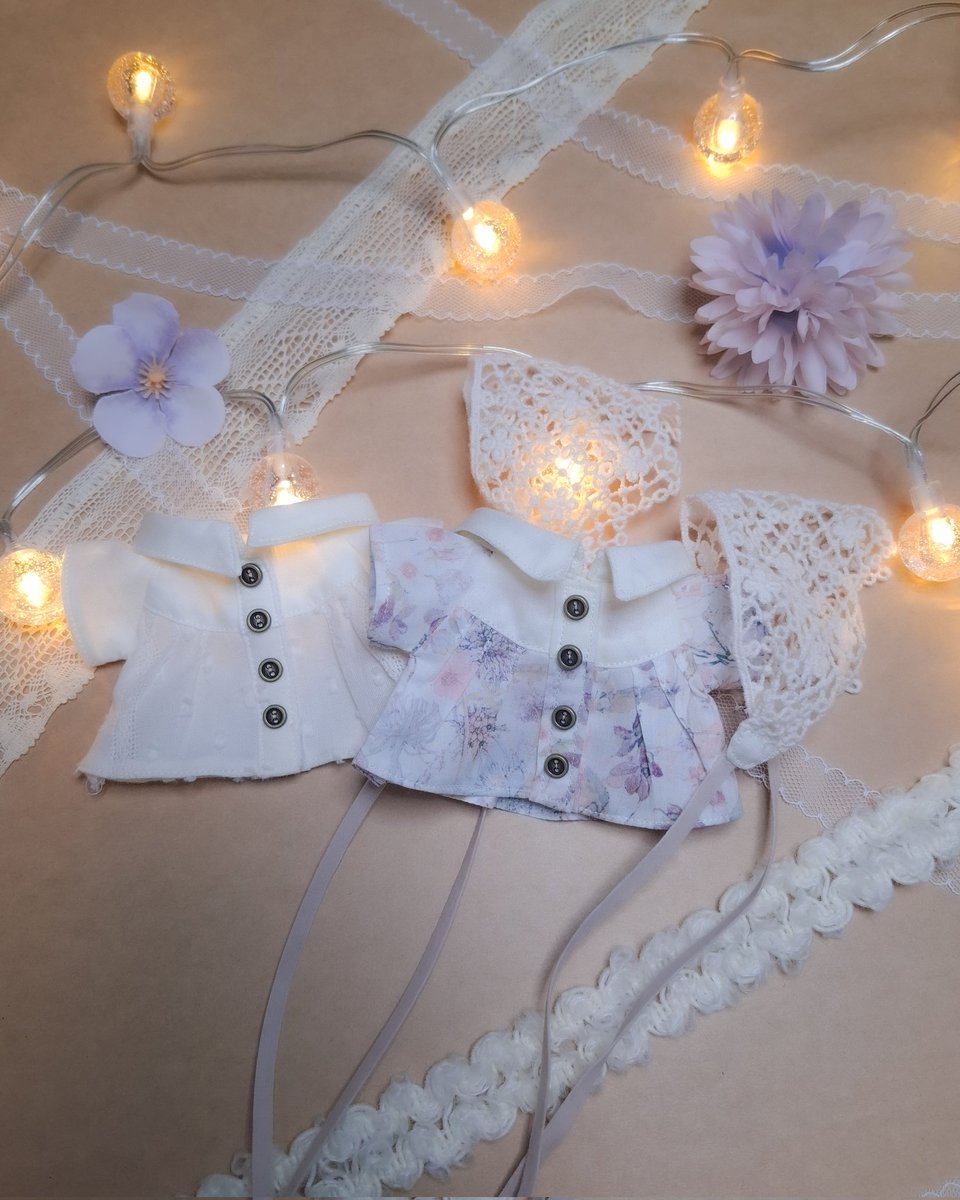 ぬいFes感謝祭で頒布予定のシャツワンピース&amp;ヘッドドレスセットです✨