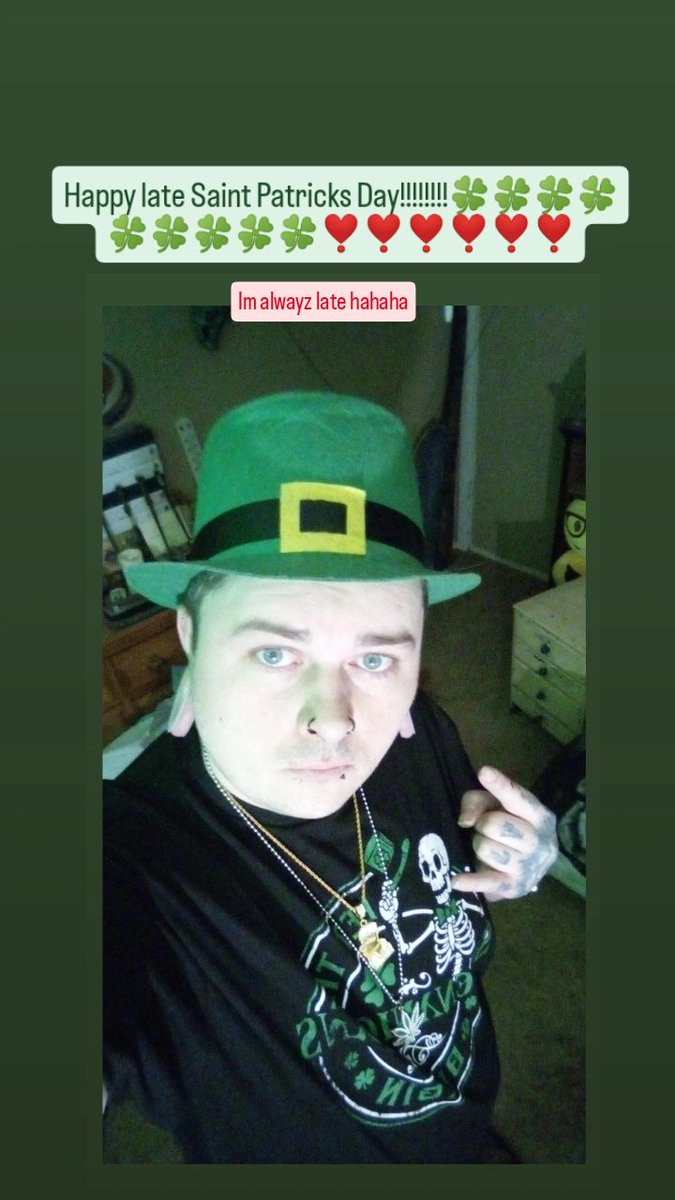 smokeweed1086's tweet photo. Happy late Saint Patrick's Day!!!!!!!!!!!🍀🍀🍀🍀🍀🍀🍀🍀🍀🍀 ❣️❣️❣️❣️❣️❣️❣️❣️❣️❣️
 I'm alwayz late hahaha #luckycharms #potofgold #wheresmegold #whoopwhoop #happystpatricksday https://t.co/MC1P0Gvz1L