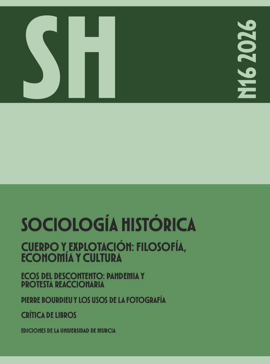 andrespe2008's tweet photo. Os comparto el nuevo número de Sociología Histórica, la revista que editamos  @Sociología UM. Contiene una interesante carpeta monográfica dedicada a "Cuerpo y Explotación",  coordinada por José Luis Moreno Pestaña y Pablo Beas. Link:
https://t.co/Zk5RK2kmuR https://t.co/0spHKzZZqy