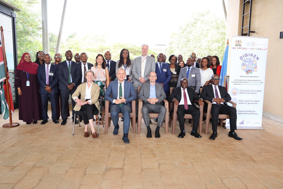 UnKenya's tweet photo. Implemented by the UN in partnership with the @GoK, the @EUinKenya & the private sector, #DigiKen seeks to demonstrates how blended finance & coordinated action can translate innovation into real opportunities for youths & communities across the country.
#DigiKen #DigitalEconomy https://t.co/2lLT9vzUFL